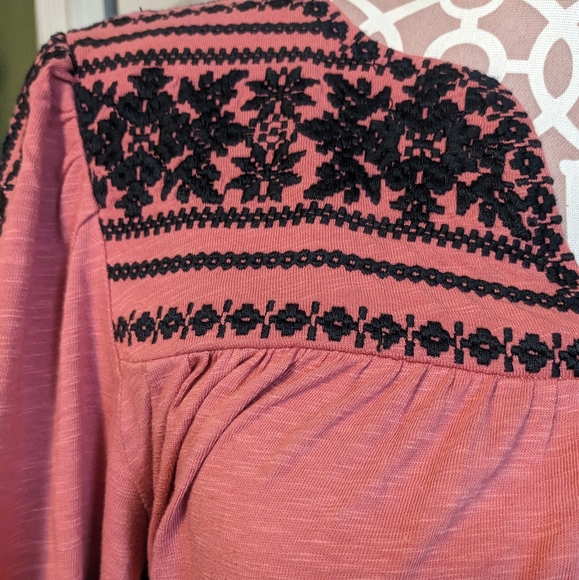 Boden boho embroidered jersey midi dress - Picture 3 of 9